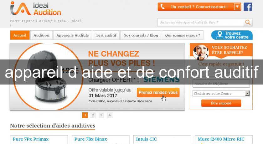 appareil d'aide et de confort auditif