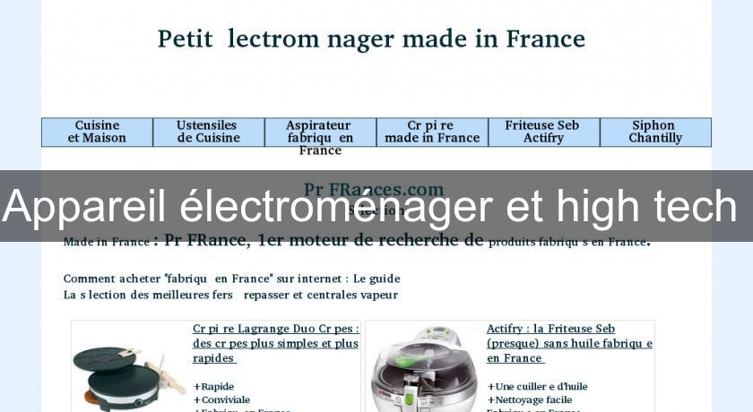 Appareil électroménager et high tech 