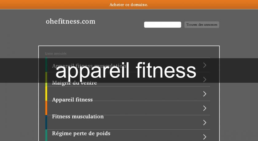 appareil fitness appareil fitness