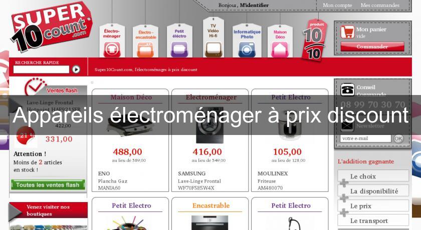 Appareils électroménager à prix discount