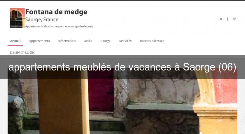 appartements meublés de vacances à Saorge (06) appartements meublés de vacances à Saorge (06)