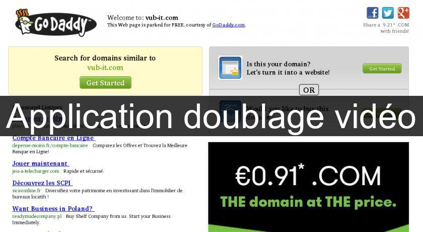 Application doublage vidéo Application doublage vidéo