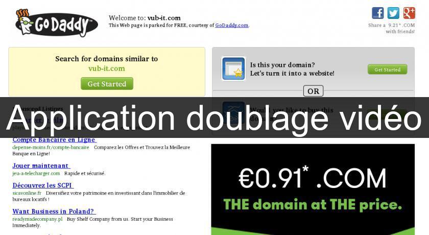 Application doublage vidéo