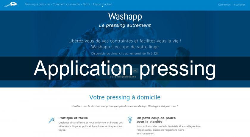 Application pressing Application pressing