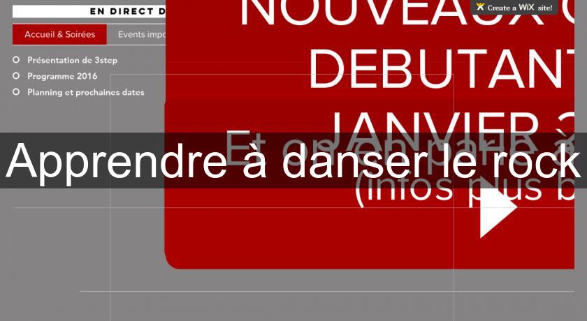 Apprendre à danser le rock Apprendre à danser le rock