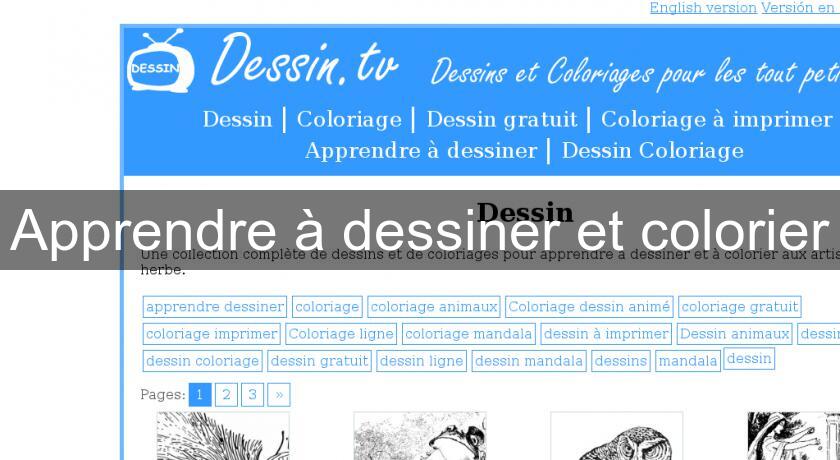 Apprendre à dessiner et colorier Apprendre à dessiner et colorier