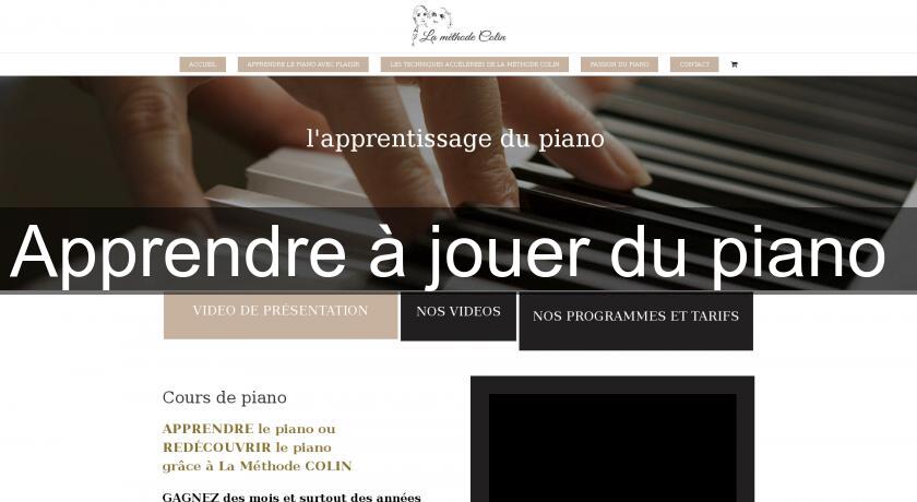 Apprendre à jouer du piano Apprendre à jouer du piano