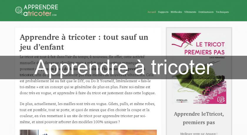 Apprendre à tricoter