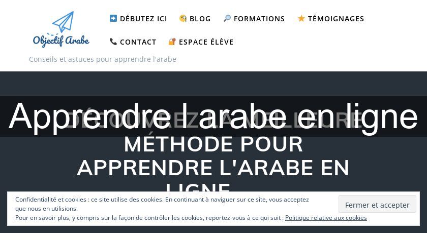 Apprendre l'arabe en ligne Apprendre l'arabe en ligne