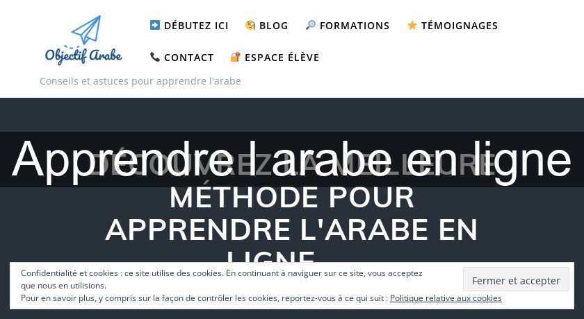 Apprendre l'arabe en ligne