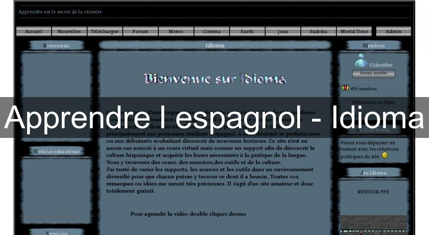 Apprendre l'espagnol - Idioma Apprendre l'espagnol - Idioma