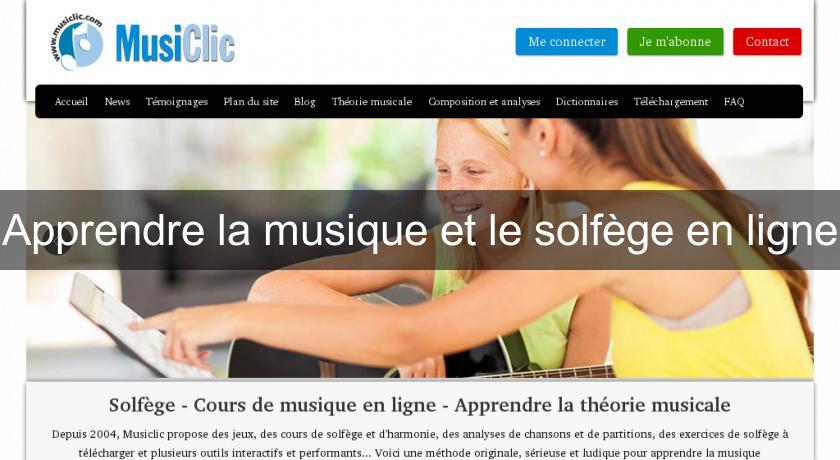 Apprendre la musique et le solfège en ligne Apprendre la musique et le solfège en ligne