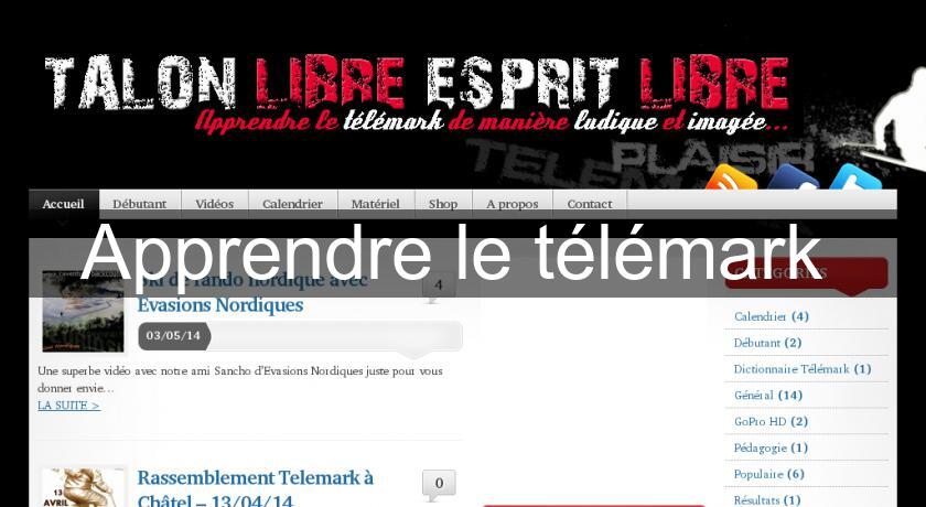 Apprendre le télémark Apprendre le télémark