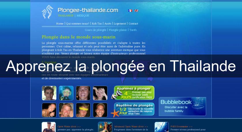 Apprenez la plongée en Thailande Apprenez la plongée en Thailande