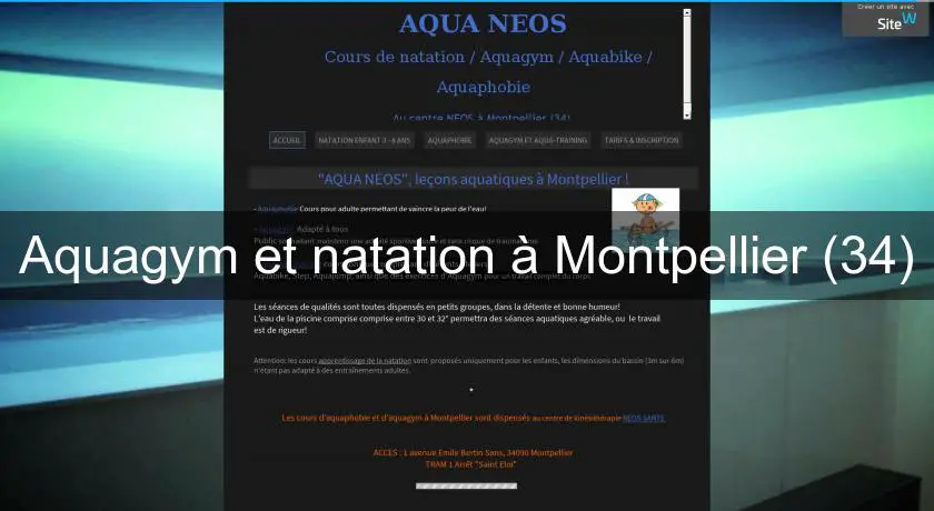 Aquagym et natation à Montpellier (34)