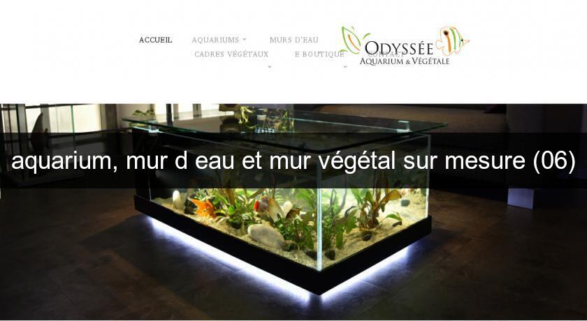 aquarium, mur d'eau et mur végétal sur mesure (06)