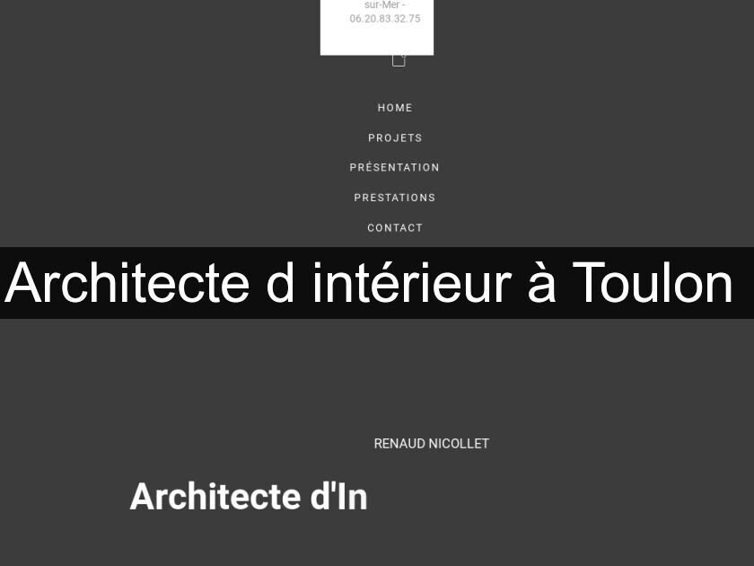 Architecte d'intérieur à Toulon 