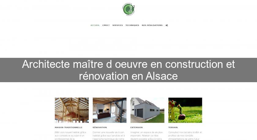 Architecte maître d'oeuvre en construction et rénovation en Alsace Architecte maître d'oeuvre en construction et rénovation en Alsace