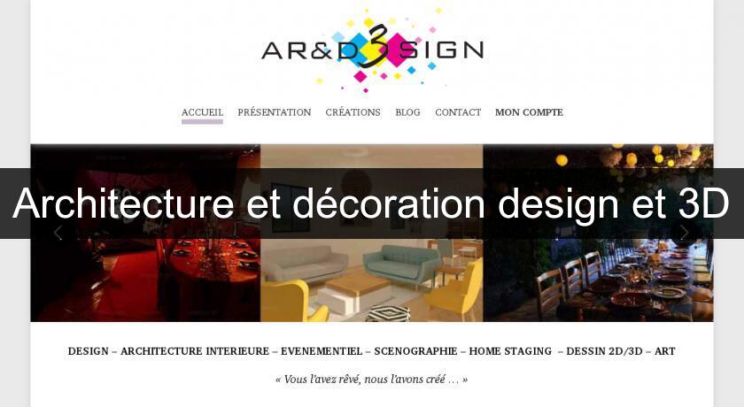 Architecture et décoration design et 3D Architecture et décoration design et 3D