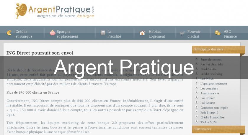 Argent Pratique Argent Pratique