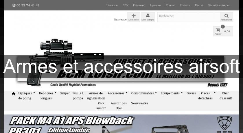 Armes et accessoires airsoft