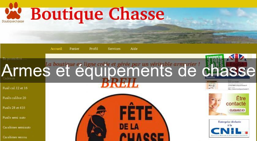 Armes et équipements de chasse