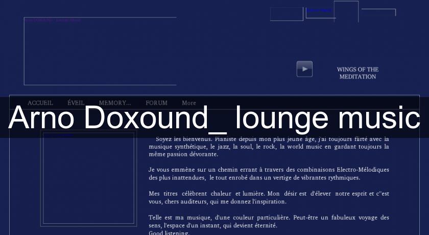 Arno Doxound_ lounge music Arno Doxound_ lounge music