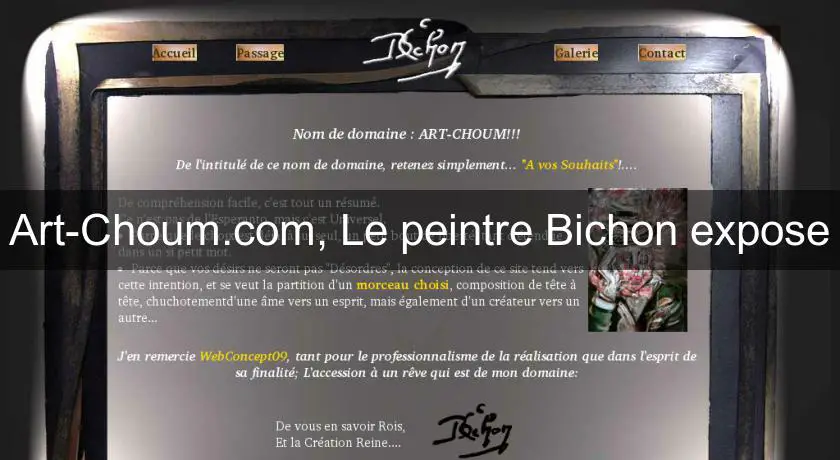 Art-Choum.com, Le peintre Bichon expose