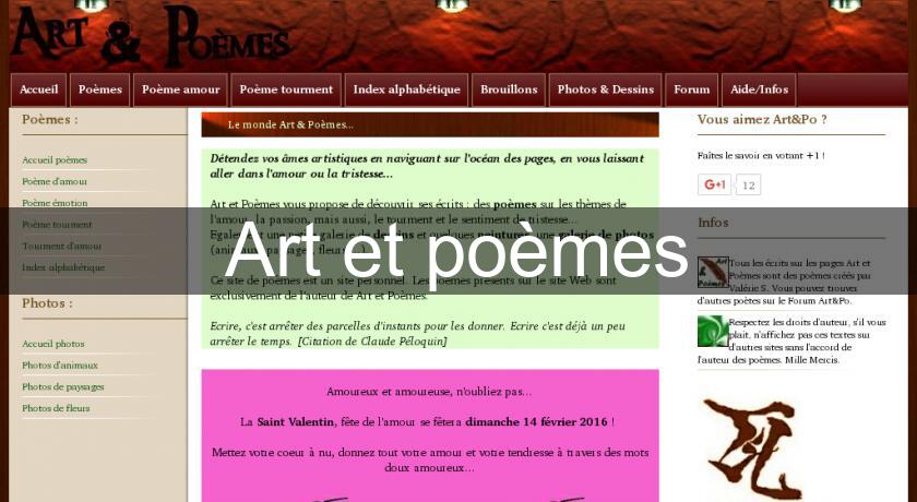 Art et poèmes Art et poèmes