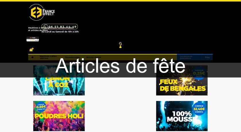 Articles de fête Articles de fête