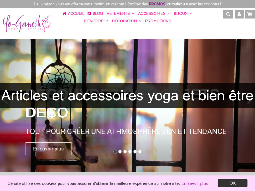 Articles et accessoires yoga et bien être