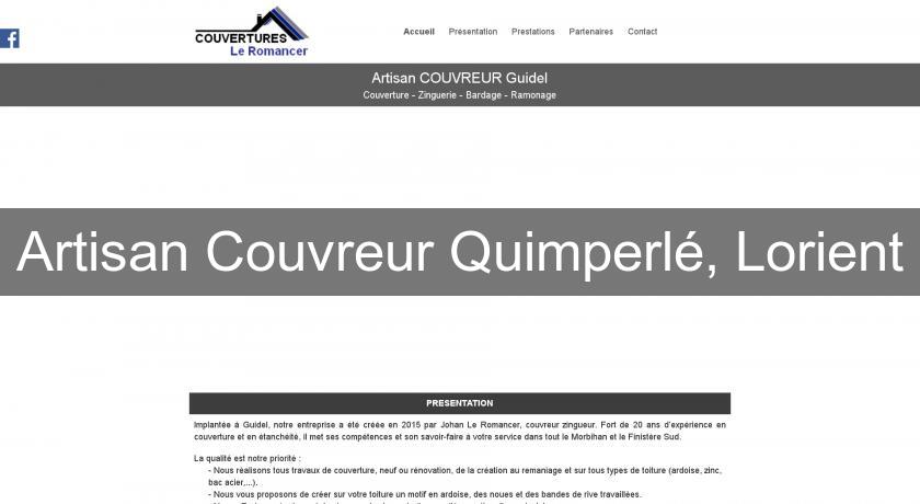 Artisan Couvreur Quimperlé, Lorient