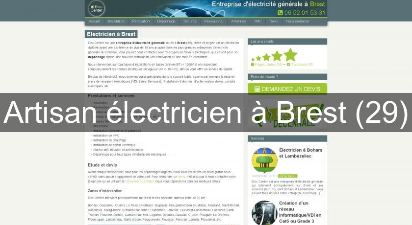 Artisan électricien à Brest (29) Artisan électricien à Brest (29)