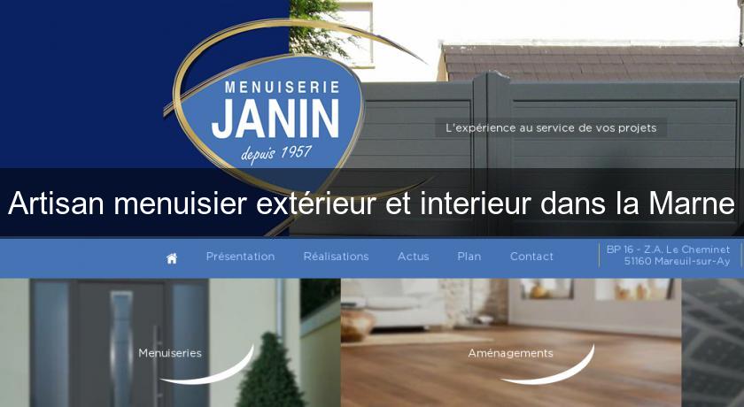 Artisan menuisier extérieur et interieur dans la Marne