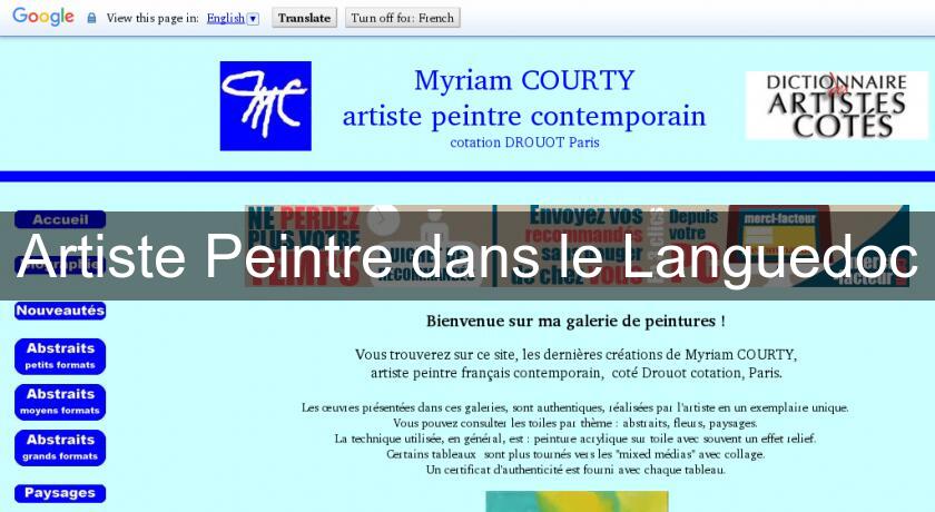 Artiste Peintre dans le Languedoc Artiste Peintre dans le Languedoc