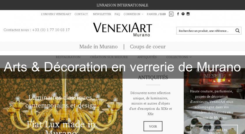 Arts & Décoration en verrerie de Murano Arts & Décoration en verrerie de Murano