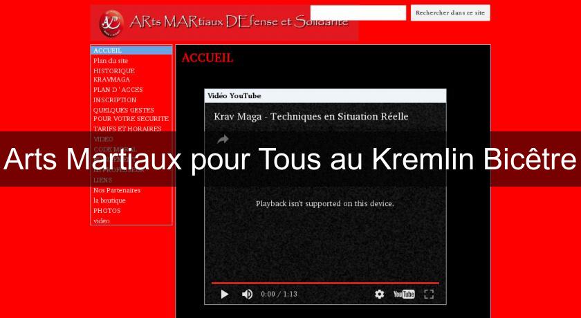 Arts Martiaux pour Tous au Kremlin Bicêtre