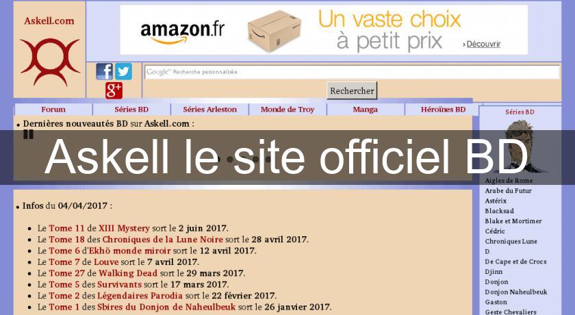 Askell le site officiel BD