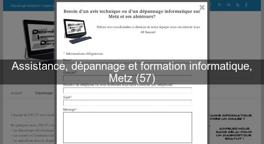 Assistance, dépannage et formation informatique, Metz (57) Assistance, dépannage et formation informatique, Metz (57)