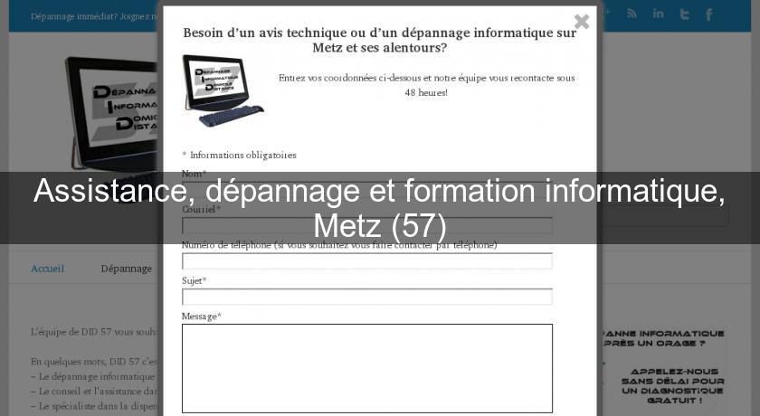 Assistance, dépannage et formation informatique, Metz (57)