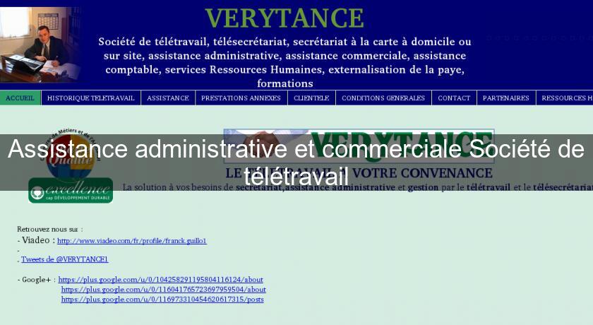 Assistance administrative et commerciale Société de télétravail Assistance administrative et commerciale Société de télétravail
