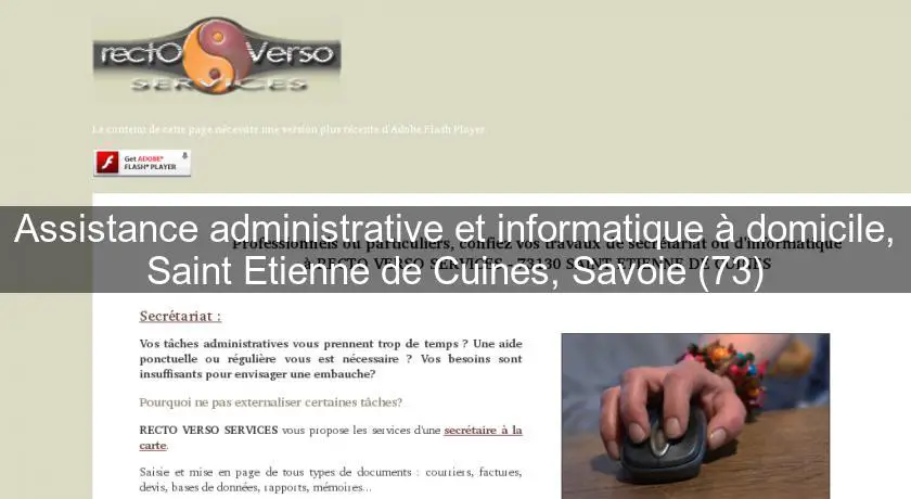 Assistance administrative et informatique à domicile, Saint Etienne de Cuines, Savoie (73)