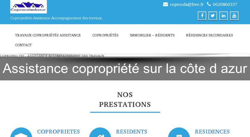 Assistance copropriété sur la côte d'azur Assistance copropriété sur la côte d'azur
