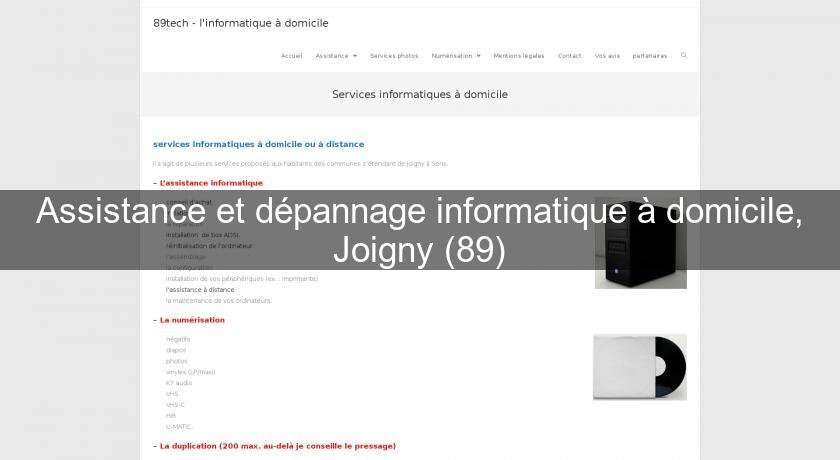 Assistance et dépannage informatique à domicile, Joigny (89)