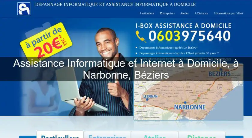 Assistance Informatique et Internet à Domicile, à Narbonne, Béziers