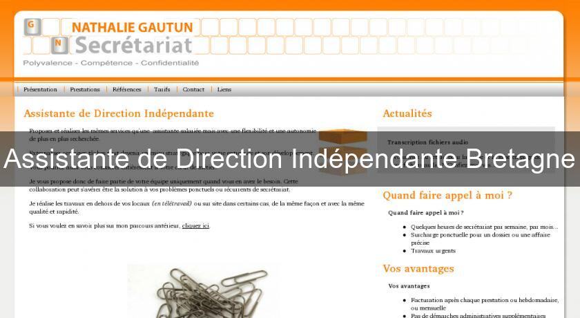 Assistante de Direction Indépendante Bretagne Assistante de Direction Indépendante Bretagne