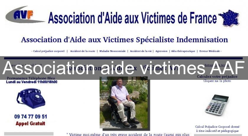Association aide victimes AAF Association aide victimes AAF