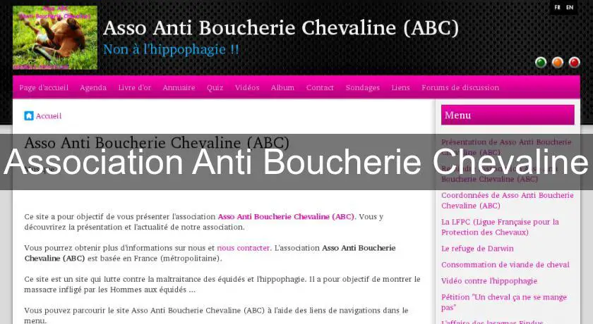 Association Anti Boucherie Chevaline