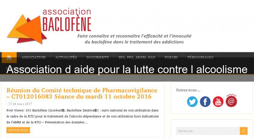 Association d'aide pour la lutte contre l'alcoolisme Association d'aide pour la lutte contre l'alcoolisme