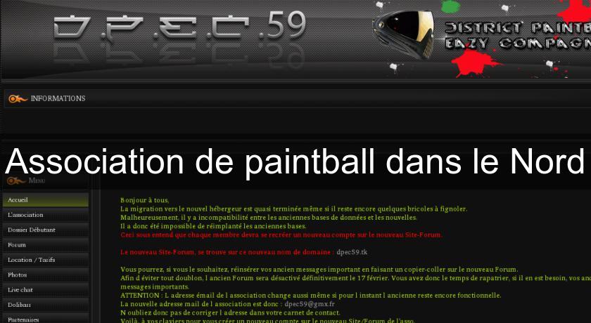 Association de paintball dans le Nord